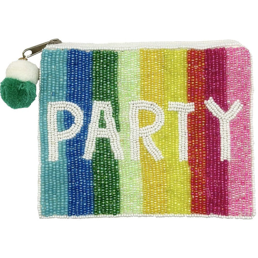 Party Rainbow Beaded Coin Pouch - For Her - shop_name