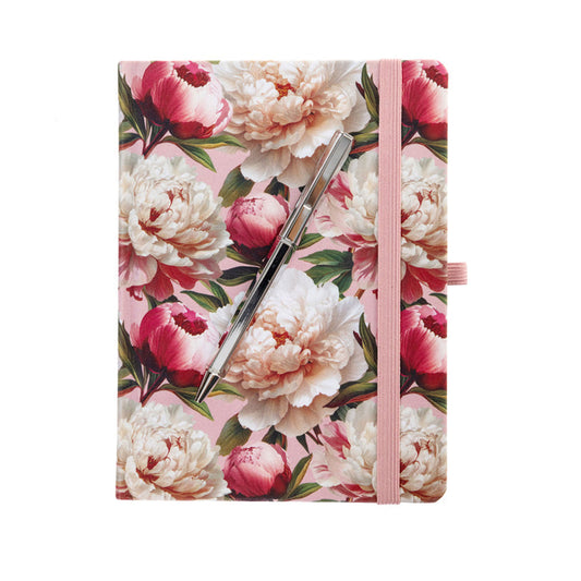 Journal recouvert de tissu avec stylo - L'Orange