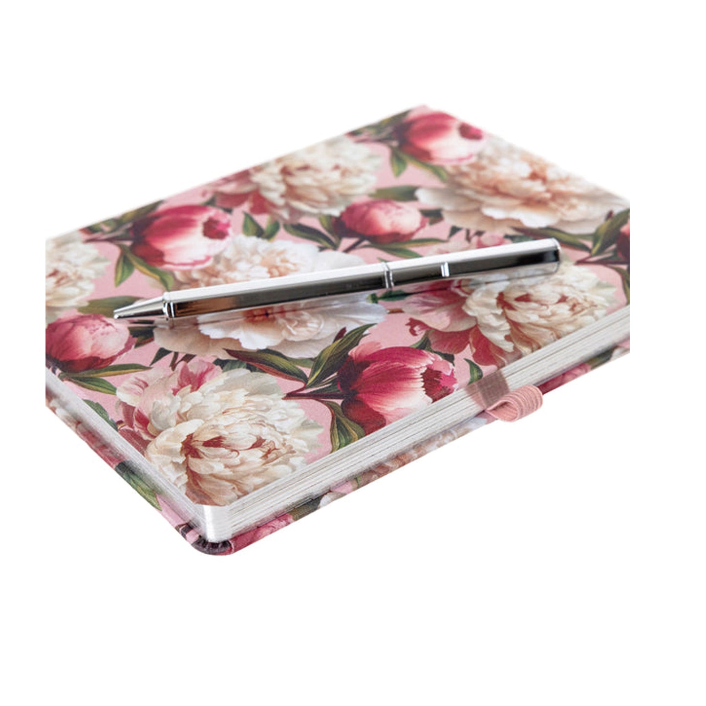 Journal recouvert de tissu avec stylo - L'Orange