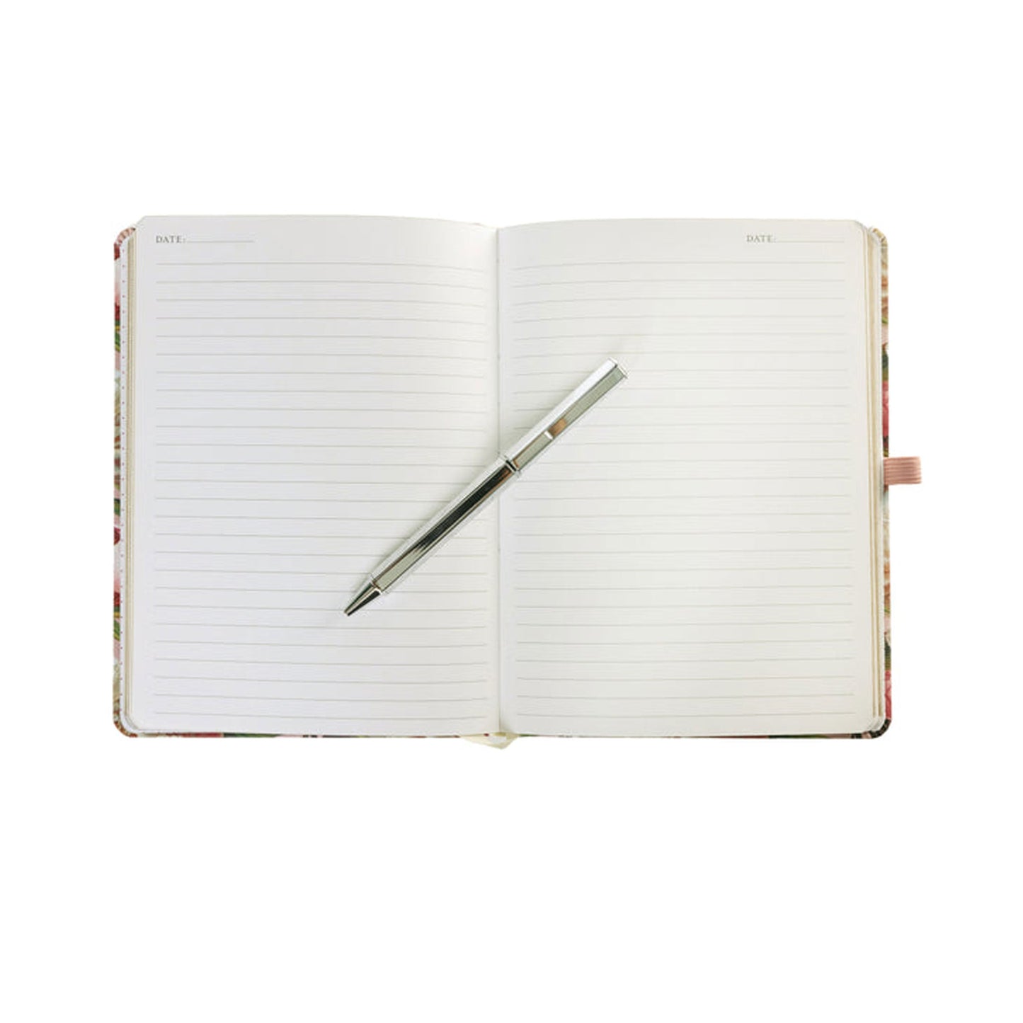 Journal recouvert de tissu avec stylo - L'Orange