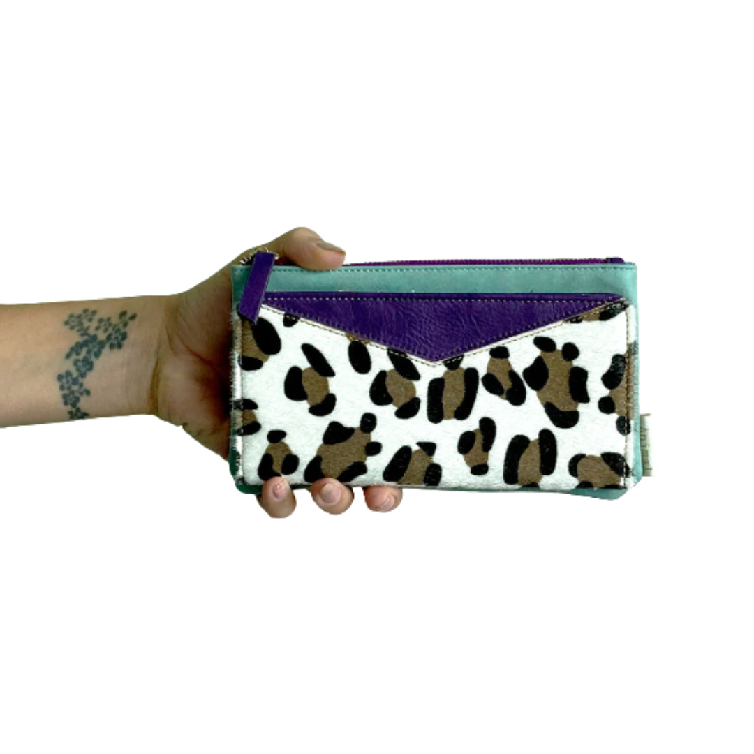 Animal purple Leopard Print Wallet