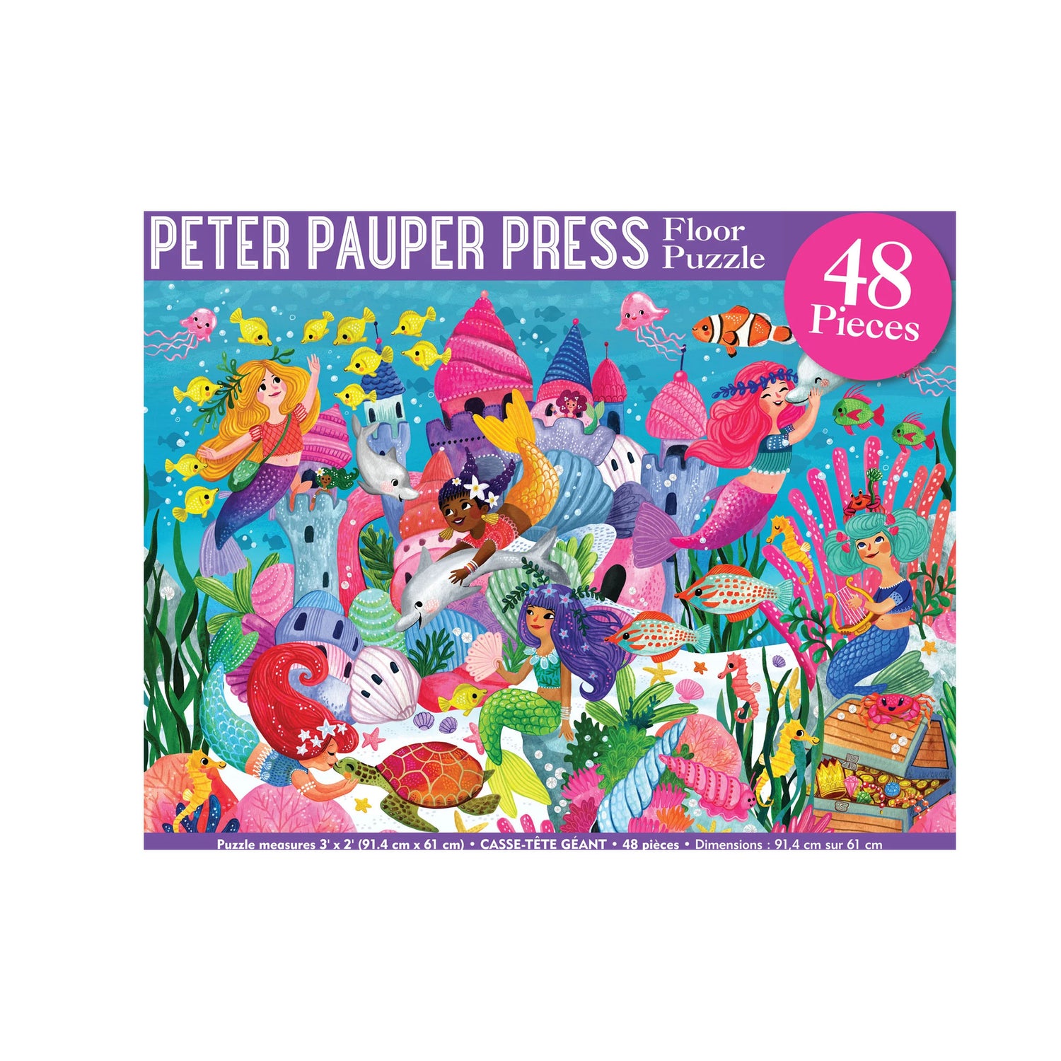 Floor Mermaid Adventure jigsaw puzzle for relaxing screen free fun