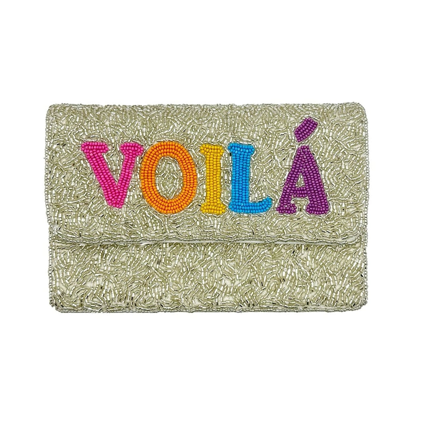 Rainbow VIOLA Beaded Mini Clutch - For Her - shop_name