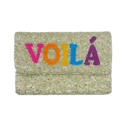 Rainbow VIOLA Beaded Mini Clutch - For Her - shop_name