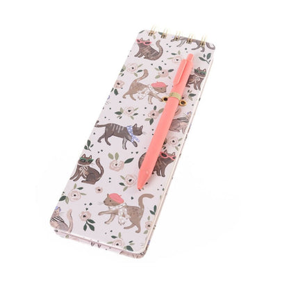 Reporter Notepad with Pen - Elegant Cats - Papergoods - shop_name