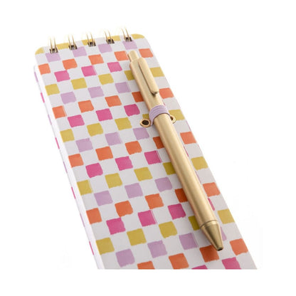 Reporter Notepad with Pen - Neon Check - Papergoods - shop_name