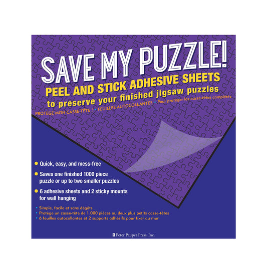 Save My Puzzle! Peel and Stick Adhesive Sheets