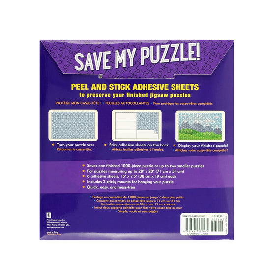 Save My Puzzle! Peel and Stick Adhesive Sheets