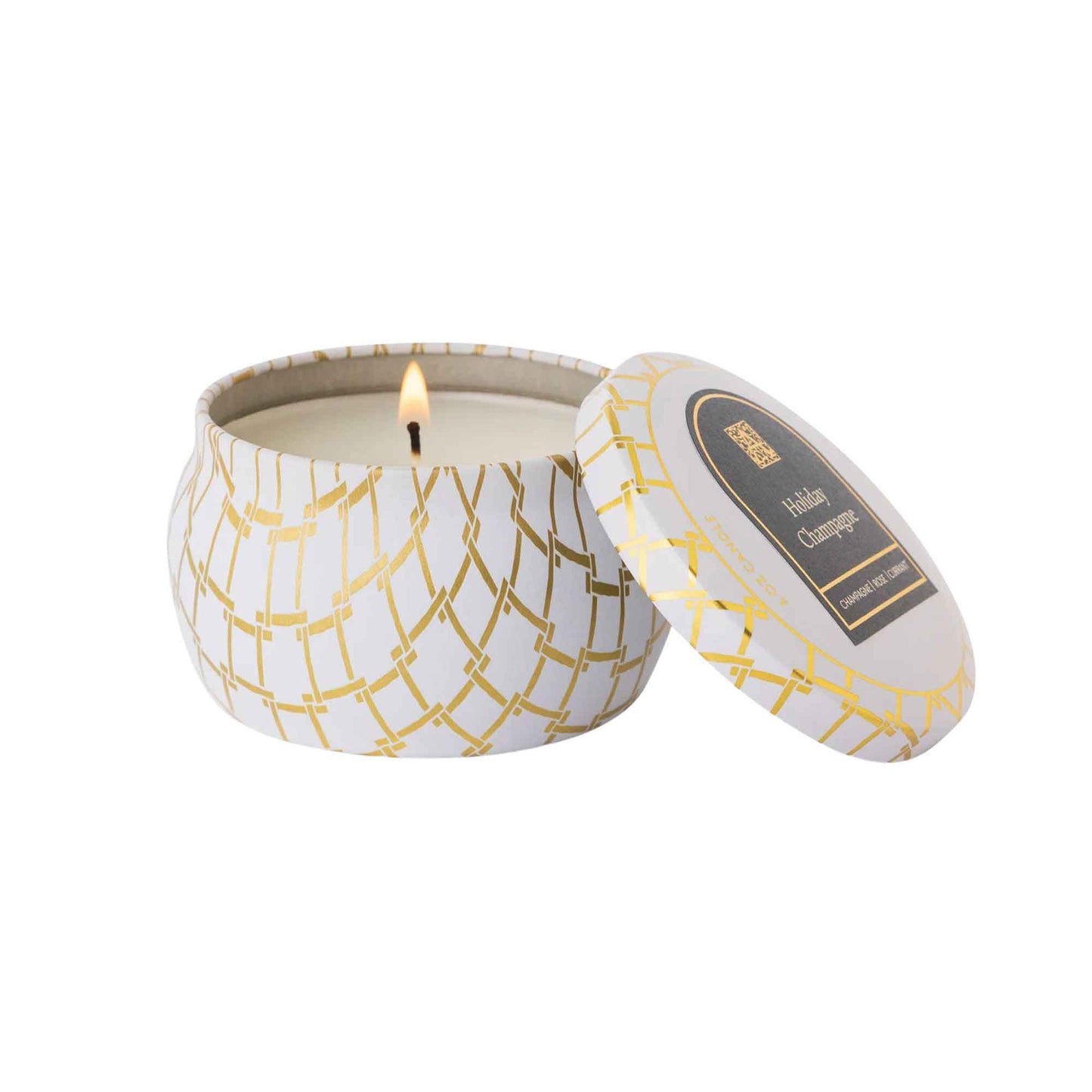 Holiday Champagne - Tin Candle