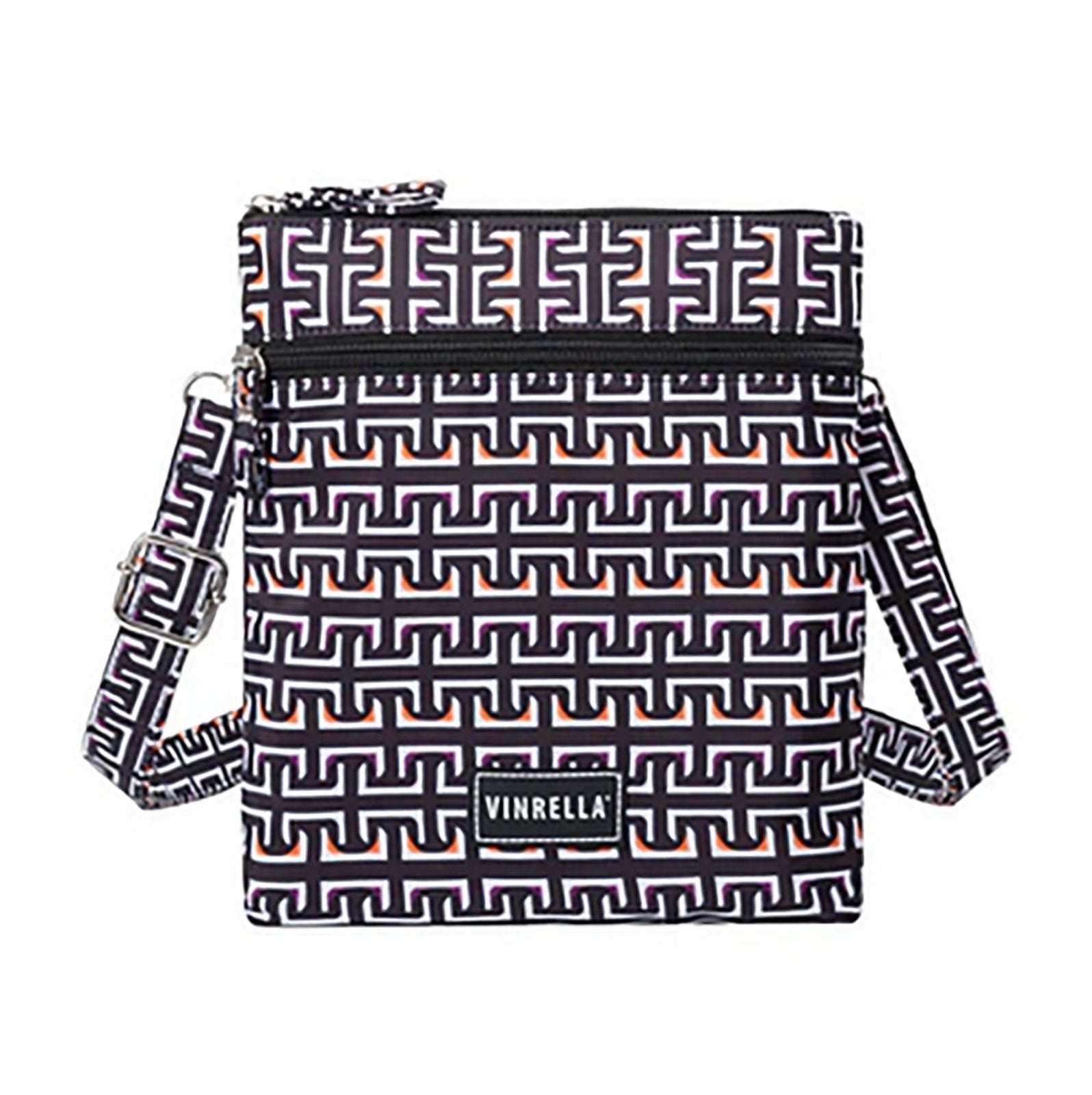 Side Slinger Crossbody Bag - Geometric Black & White - For Her - shop_name