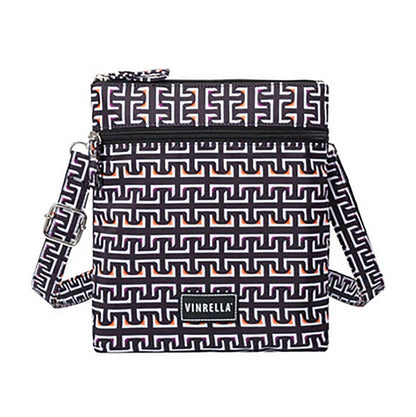 Side Slinger Crossbody Bag - Geometric Black & White - For Her - shop_name