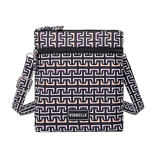 Side Slinger Crossbody Bag - Geometric Black & White - For Her - shop_name