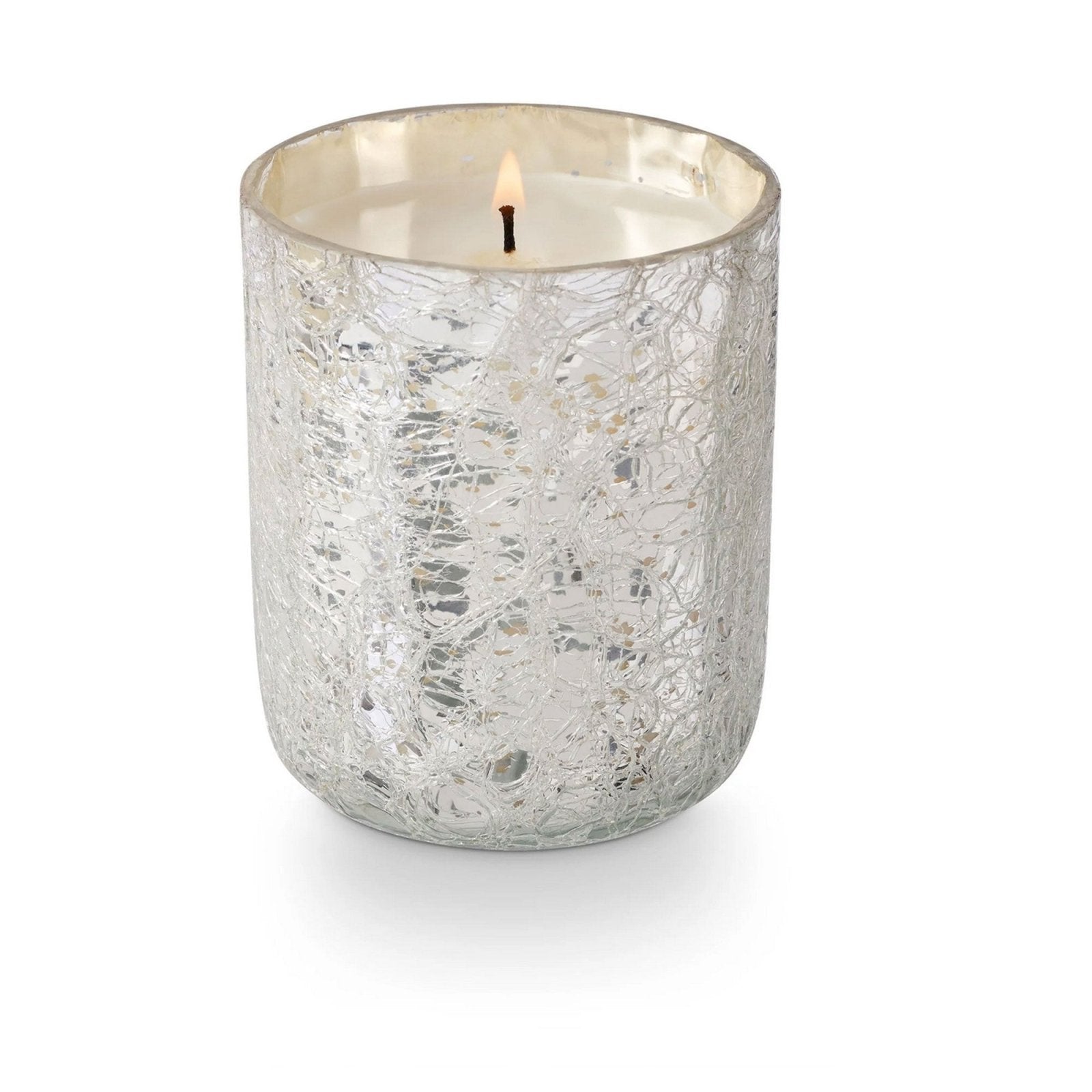 Small Boxed Crackle Glass Candle Balsam & Cedar - Candle - shop_name
