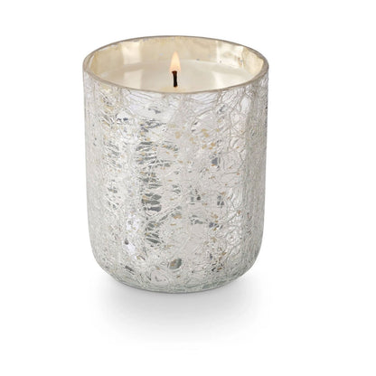 Small Boxed Crackle Glass Candle Balsam & Cedar - Candle - shop_name