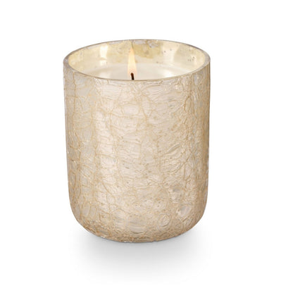 Small Boxed Crackle Glass Candle Winter White - Candle - shop_name