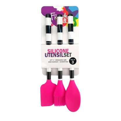 Silicone Utensil Set Pink