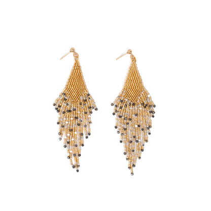 Starlight Fringe Earrings - Gold
