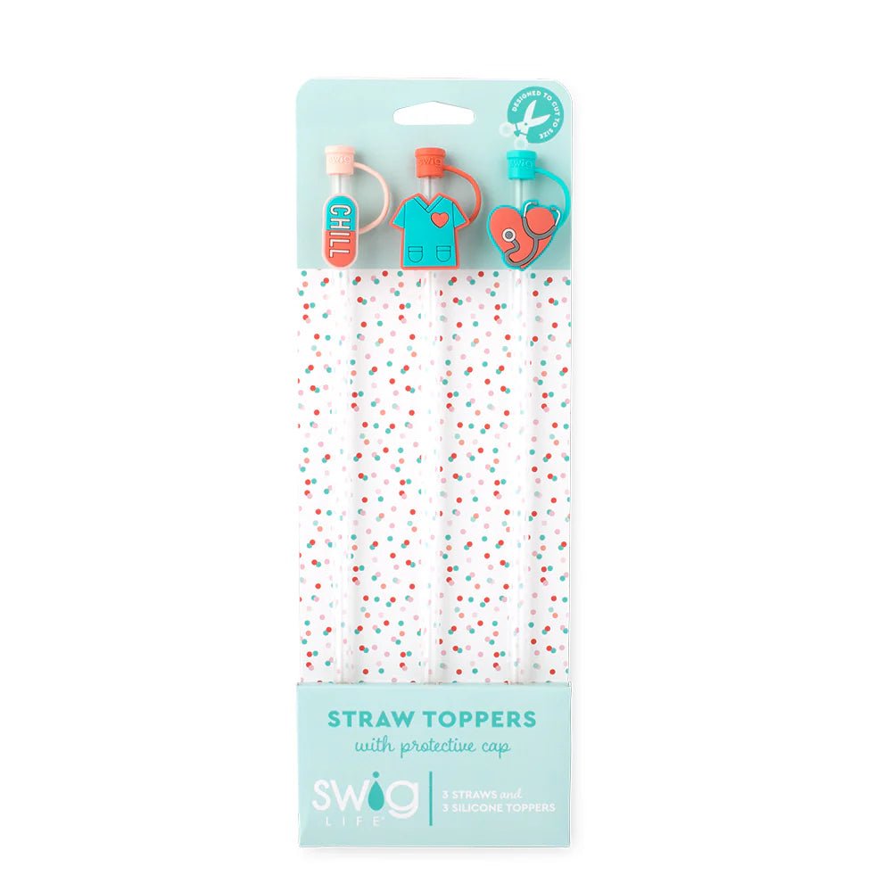 Straw Toppers Scrub Life - Teachers - shop_name