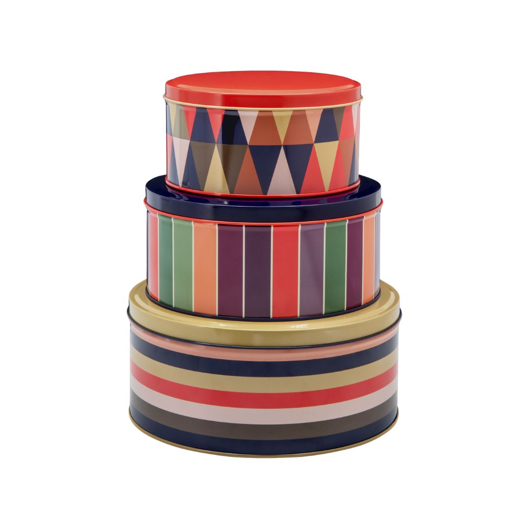 Tin can set 'Klara', set of 3