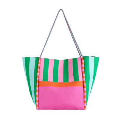 Sac fourre-tout en toile à pois noirs