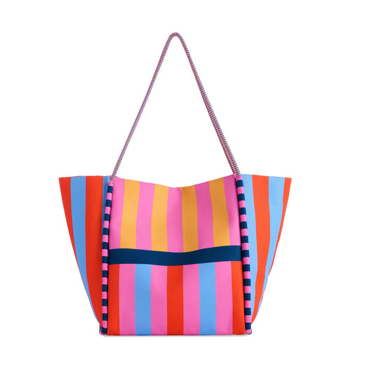 Sac fourre-tout en toile à pois noirs