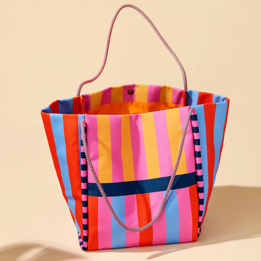 Sac fourre-tout en toile à pois noirs