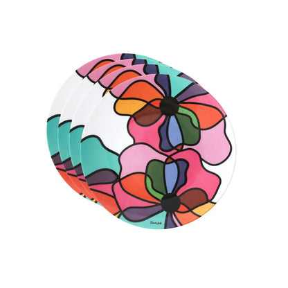 Transparent Pop 9" Salad Plate Gift Box Set of 4