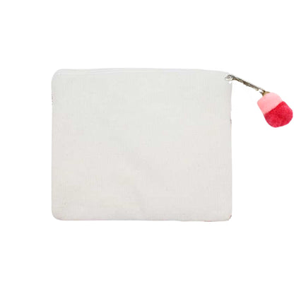 Pochette de Noël à carreaux et perles