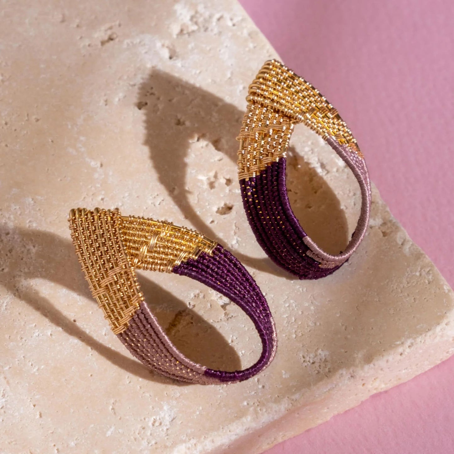 Twisted Wire Loop Earrings