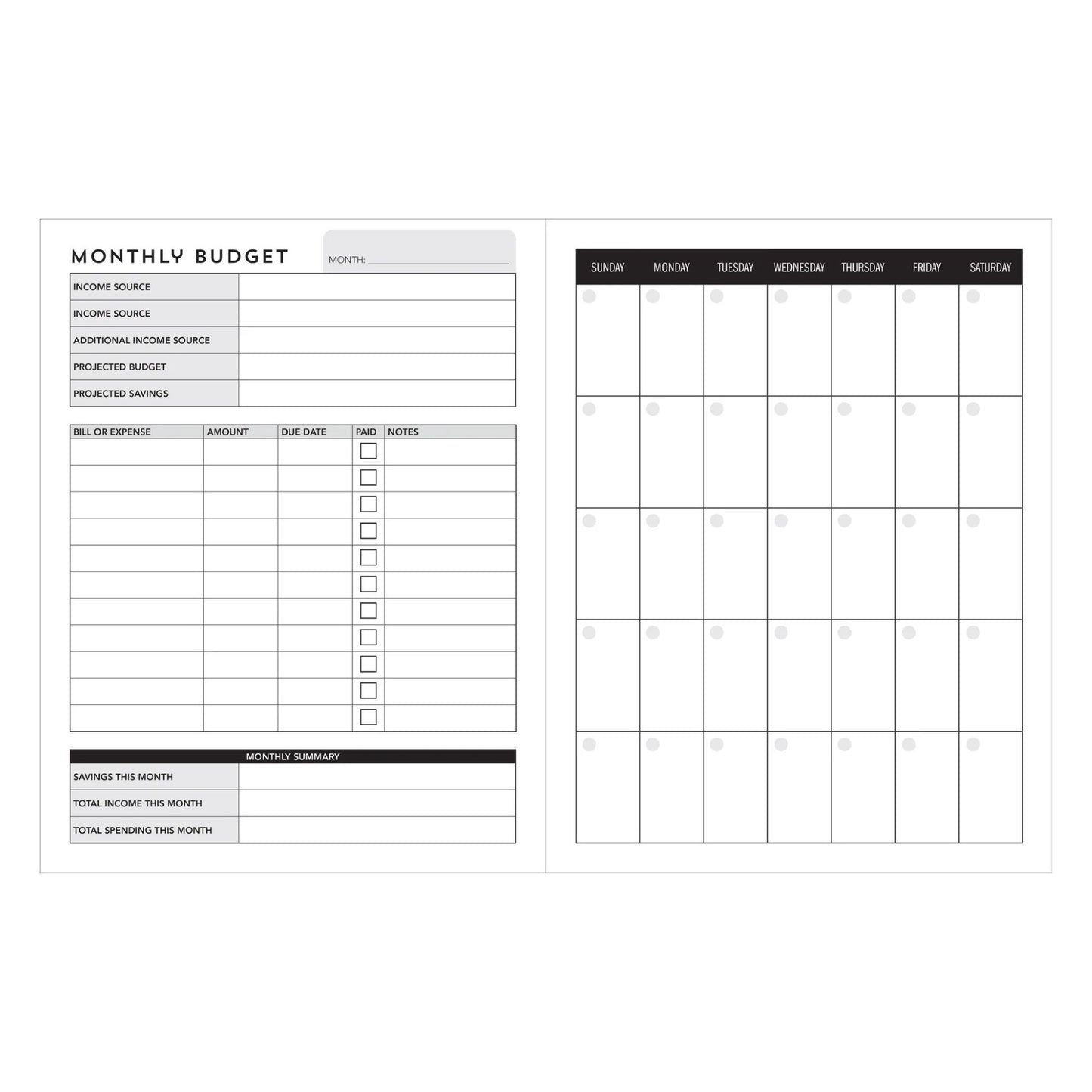 Weekly Budget Planner