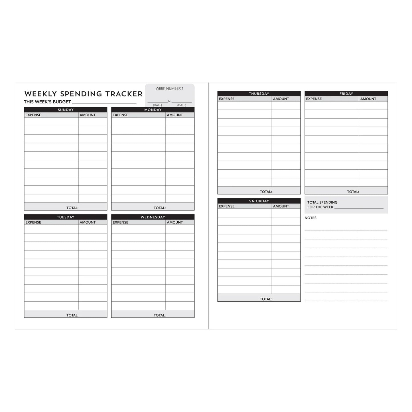 Weekly Budget Planner