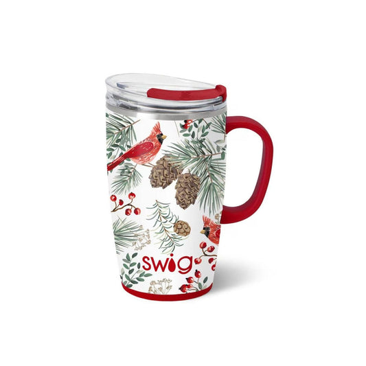 Winter Cardinals Travel Mug 18oz - For Her - shop_name