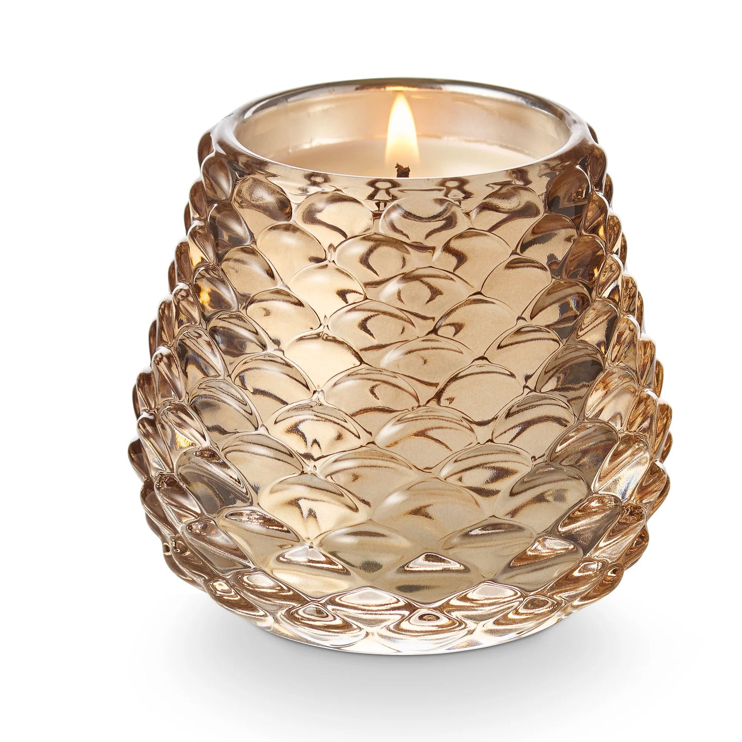 Woodfire Pinecone Glass Candle