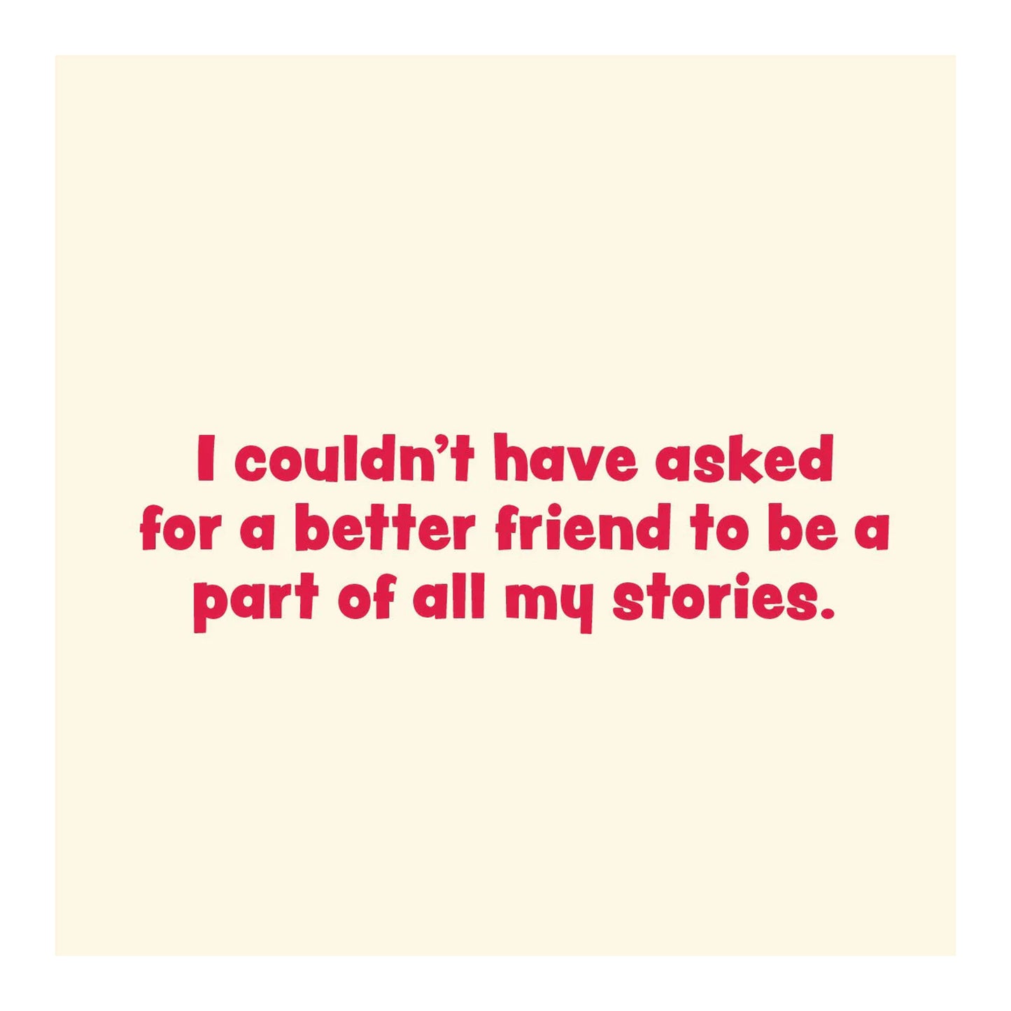 Literary Friendship Card